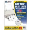 C-Line Products Laser Printer Name Badge Inserts, 8Sheet, 3 12 x 2 14, 56PK Set of 5 PK, 280PK 92423-BX